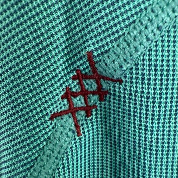 Rhone Delta Pique Polo Men's Performance DPP-181 Green L Athleisure Athletic - Picture 2 of 9